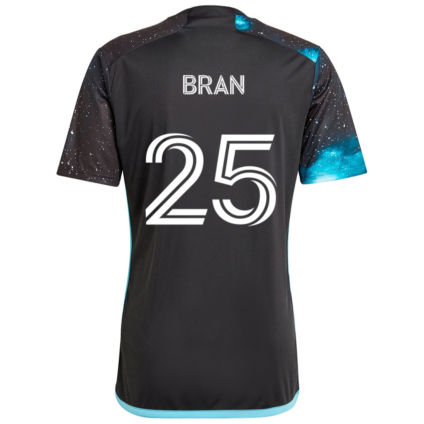 Criança Camisola Alejandro Bran #25 Preto Azul Principal 2024/25 Camisa