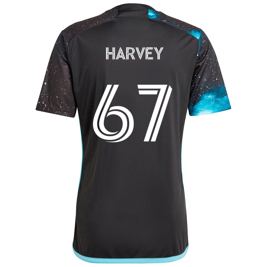 Criança Camisola Carlos Harvey #67 Preto Azul Principal 2024/25 Camisa