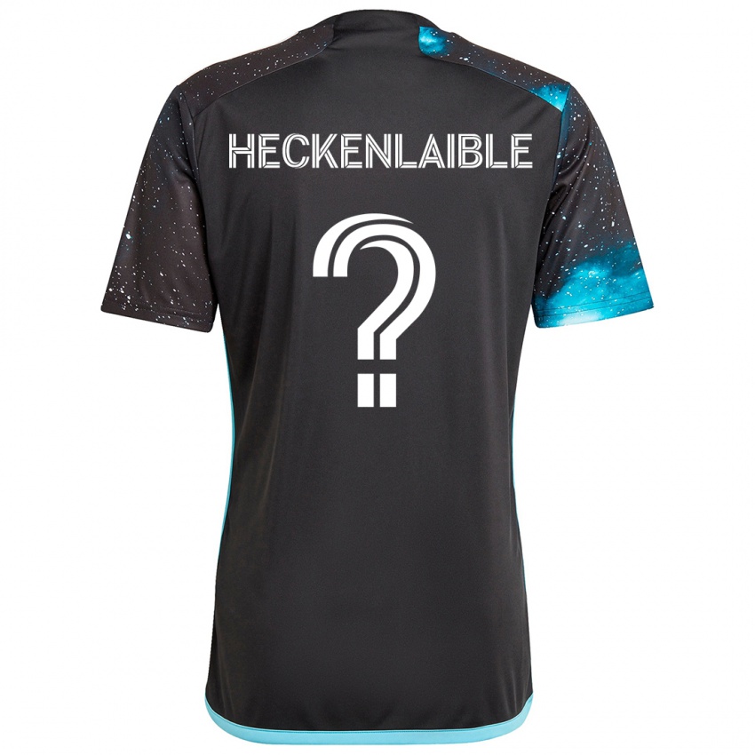 Criança Camisola Andrew Heckenlaible #0 Preto Azul Principal 2024/25 Camisa