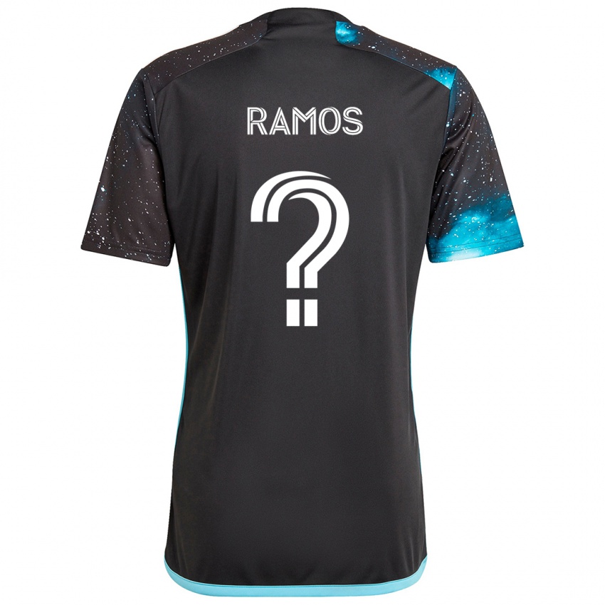 Criança Camisola Jason Ramos #0 Preto Azul Principal 2024/25 Camisa