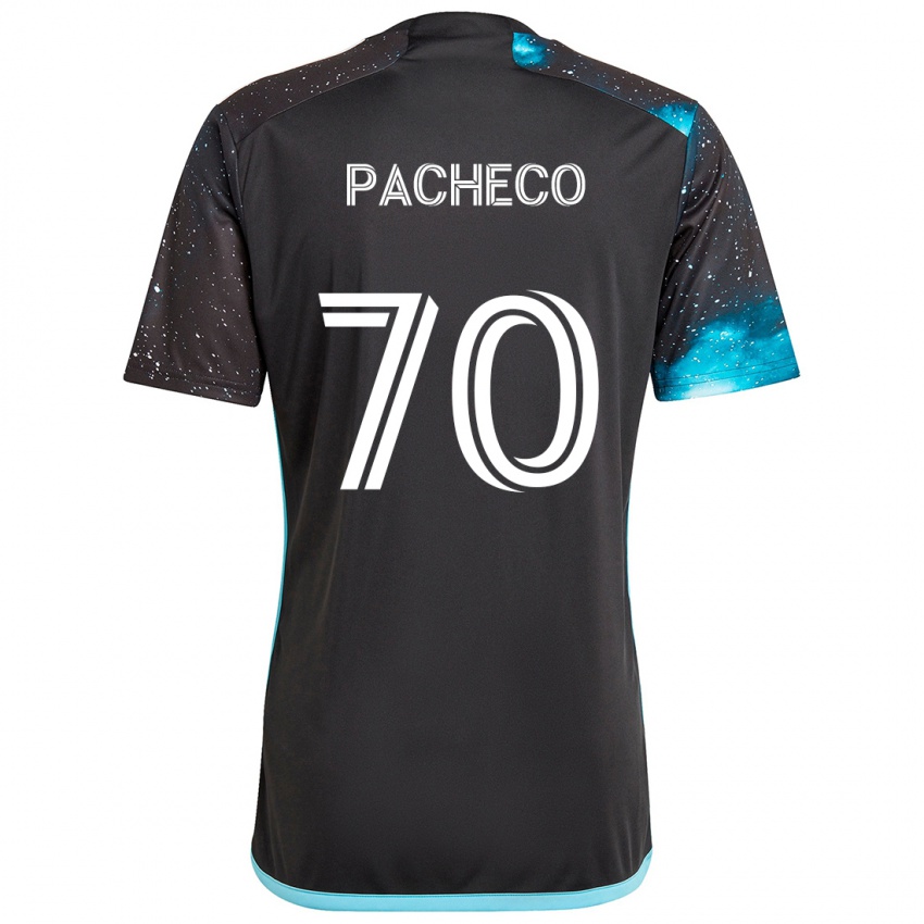 Criança Camisola Diogo Pacheco #70 Preto Azul Principal 2024/25 Camisa