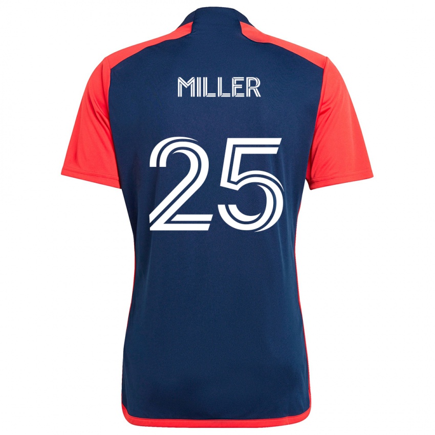 Criança Camisola Peyton Miller #25 Azul Vermelho Principal 2024/25 Camisa