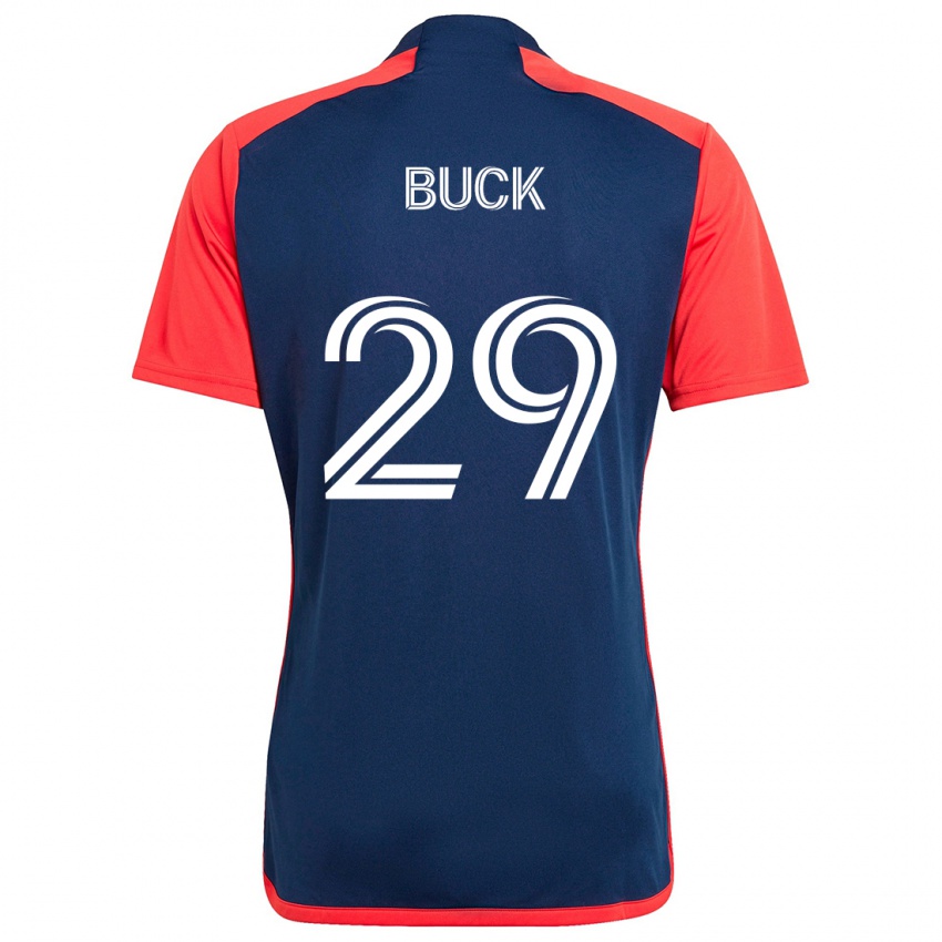 Criança Camisola Noel Buck #29 Azul Vermelho Principal 2024/25 Camisa