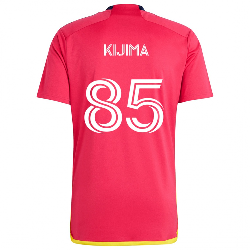 Criança Camisola Hosei Kijima #85 Vermelho Azul Principal 2024/25 Camisa