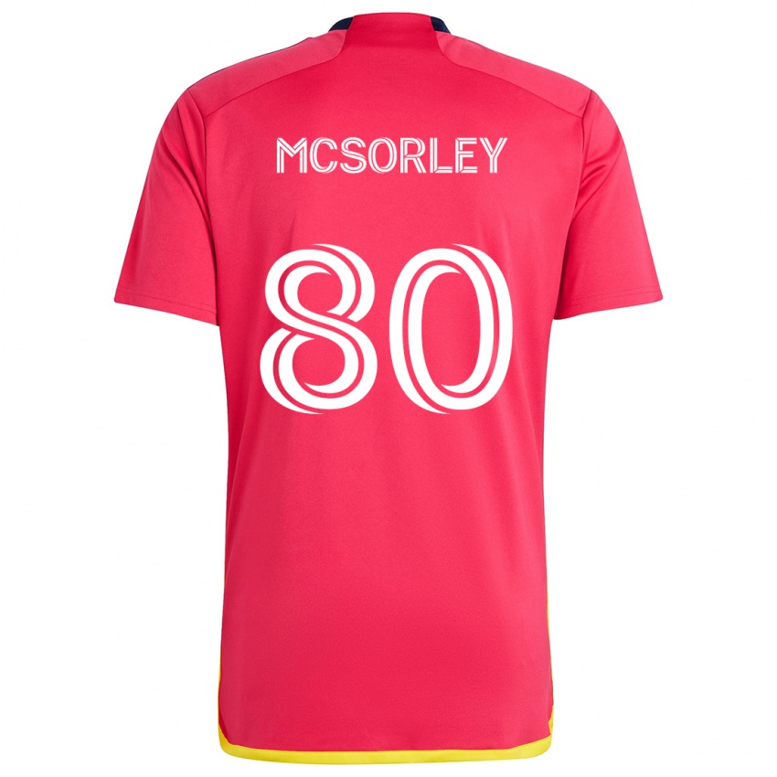 Criança Camisola Brendan Mcsorley #80 Vermelho Azul Principal 2024/25 Camisa