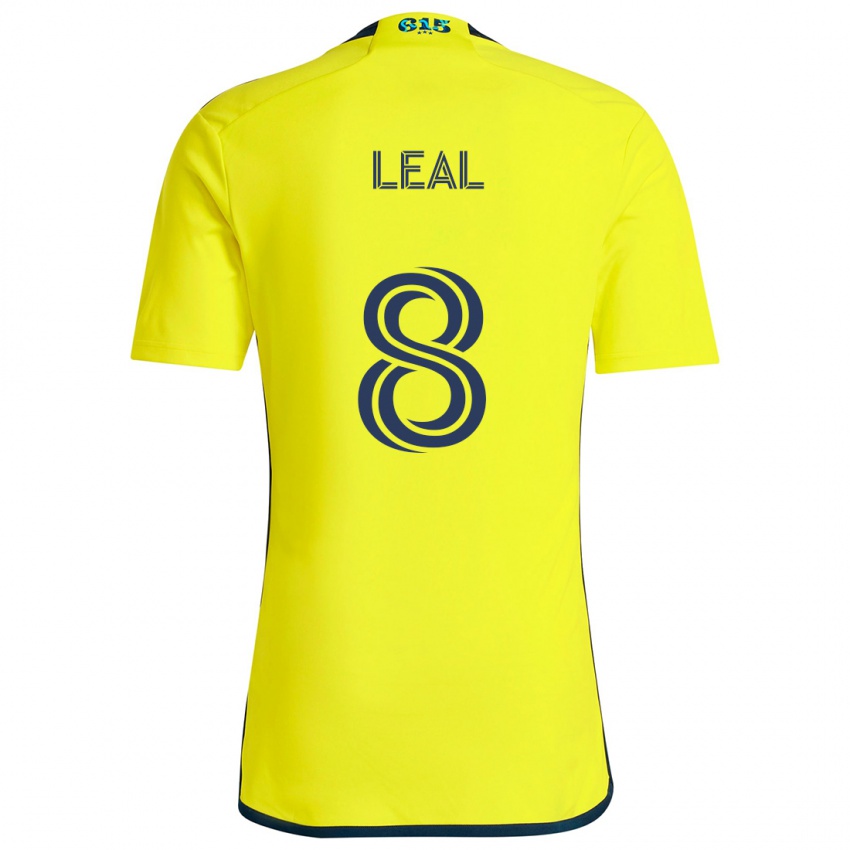 Criança Camisola Randall Leal #8 Amarelo Azul Principal 2024/25 Camisa