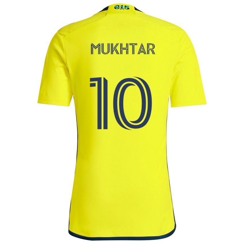 Criança Camisola Hany Mukhtar #10 Amarelo Azul Principal 2024/25 Camisa