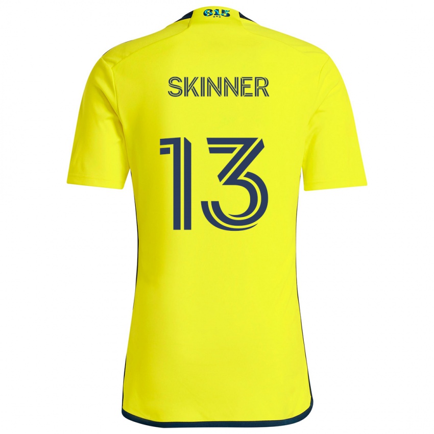 Criança Camisola Joey Skinner #13 Amarelo Azul Principal 2024/25 Camisa