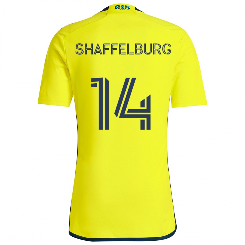 Criança Camisola Jacob Shaffelburg #14 Amarelo Azul Principal 2024/25 Camisa