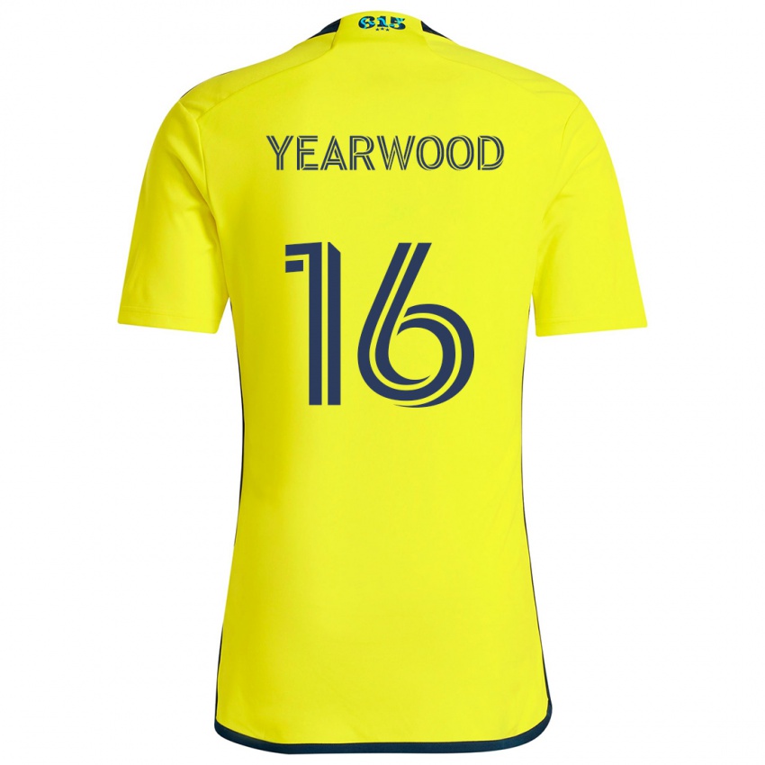 Criança Camisola Dru Yearwood #16 Amarelo Azul Principal 2024/25 Camisa