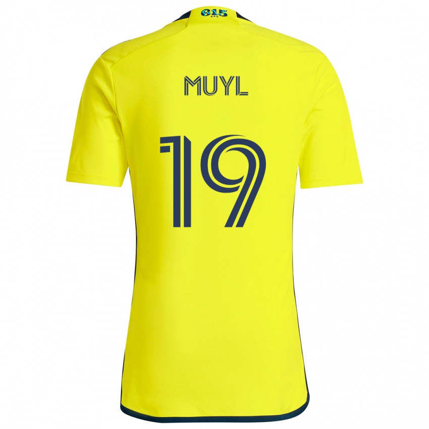 Criança Camisola Alex Muyl #19 Amarelo Azul Principal 2024/25 Camisa