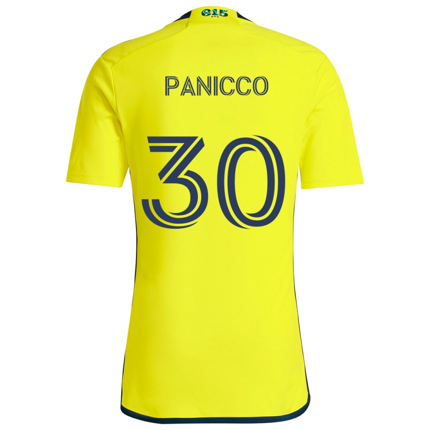 Criança Camisola Elliot Panicco #30 Amarelo Azul Principal 2024/25 Camisa