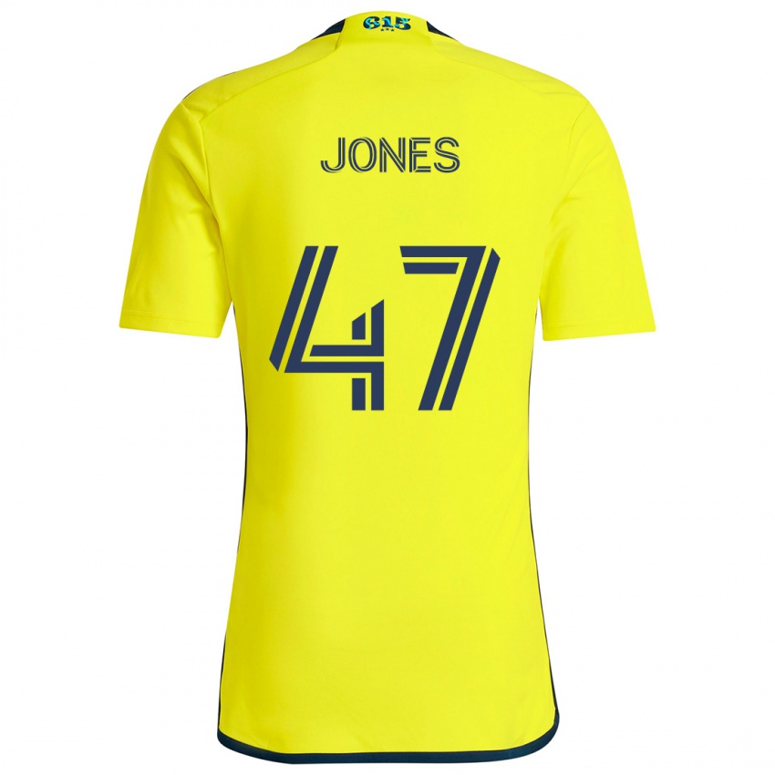 Criança Camisola Isaiah Jones #47 Amarelo Azul Principal 2024/25 Camisa