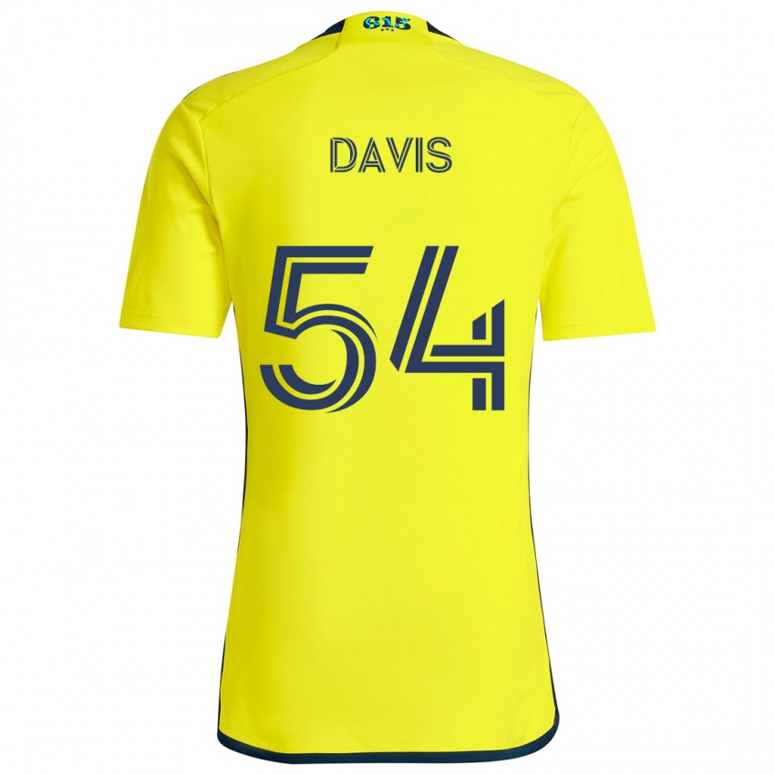 Criança Camisola Sean Davis #54 Amarelo Azul Principal 2024/25 Camisa