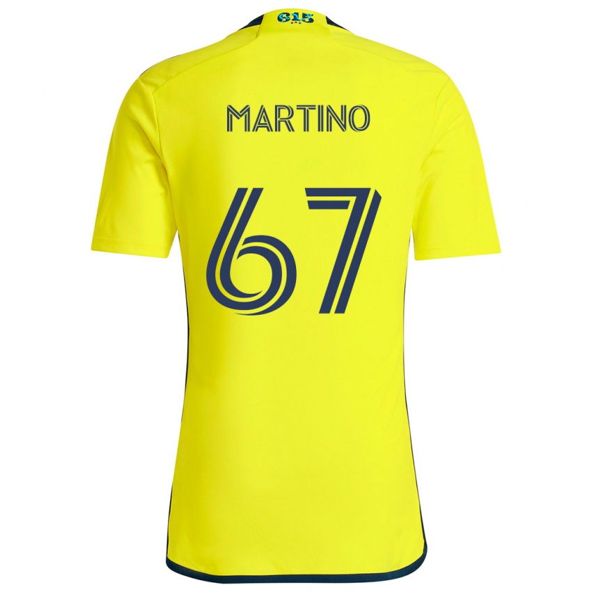 Criança Camisola Ben Martino #67 Amarelo Azul Principal 2024/25 Camisa