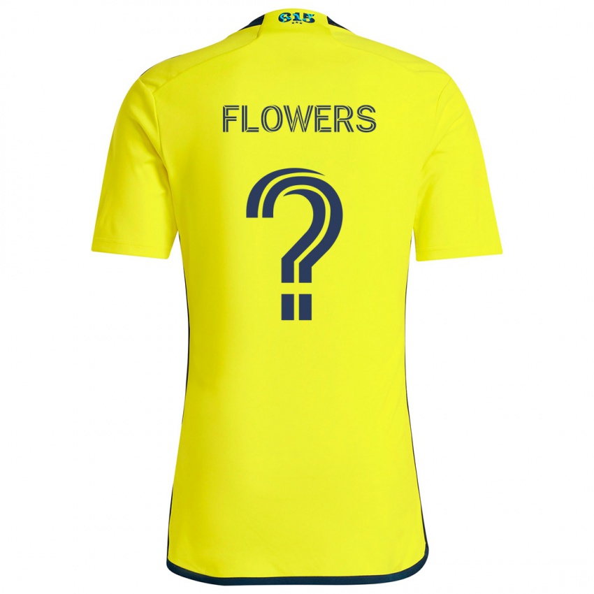 Criança Camisola Ashton Flowers #0 Amarelo Azul Principal 2024/25 Camisa