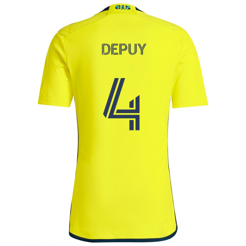 Criança Camisola Nick Depuy #4 Amarelo Azul Principal 2024/25 Camisa