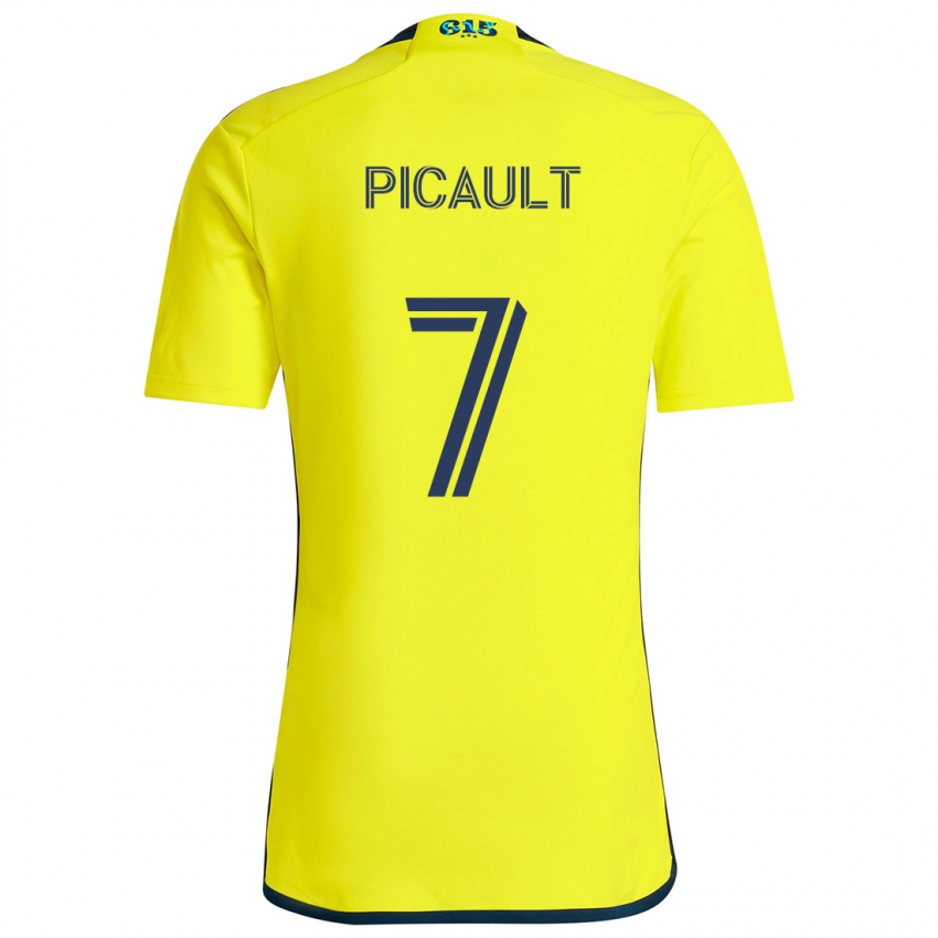 Criança Camisola Fafà Picault #7 Amarelo Azul Principal 2024/25 Camisa