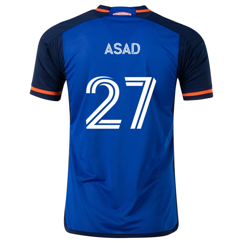 Criança Camisola Yamil Asad #27 Branco Azulado Principal 2024/25 Camisa