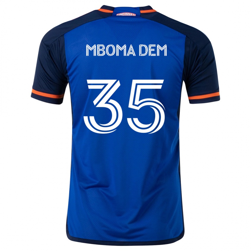 Criança Camisola Kenji Mboma Dem #35 Branco Azulado Principal 2024/25 Camisa