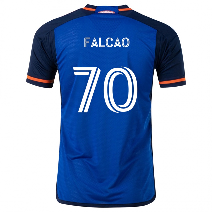 Criança Camisola Kiano Falcao #70 Branco Azulado Principal 2024/25 Camisa