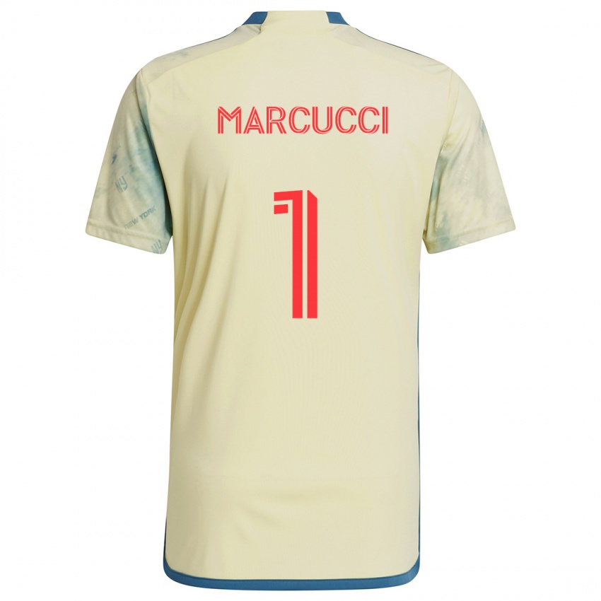 Criança Camisola Aj Marcucci #1 Amarelo Vermelho Azul Principal 2024/25 Camisa