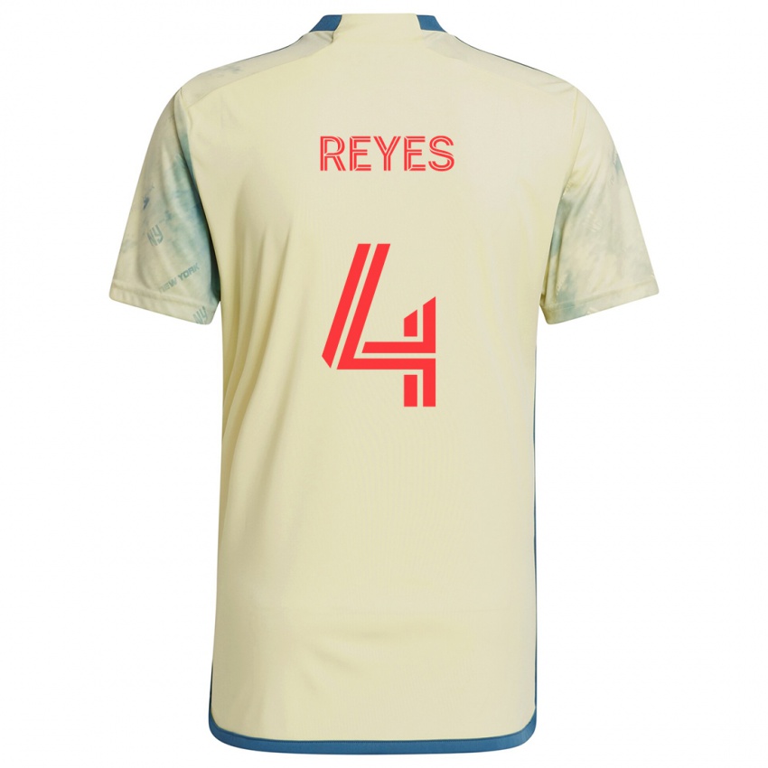 Criança Camisola Andrés Reyes #4 Amarelo Vermelho Azul Principal 2024/25 Camisa