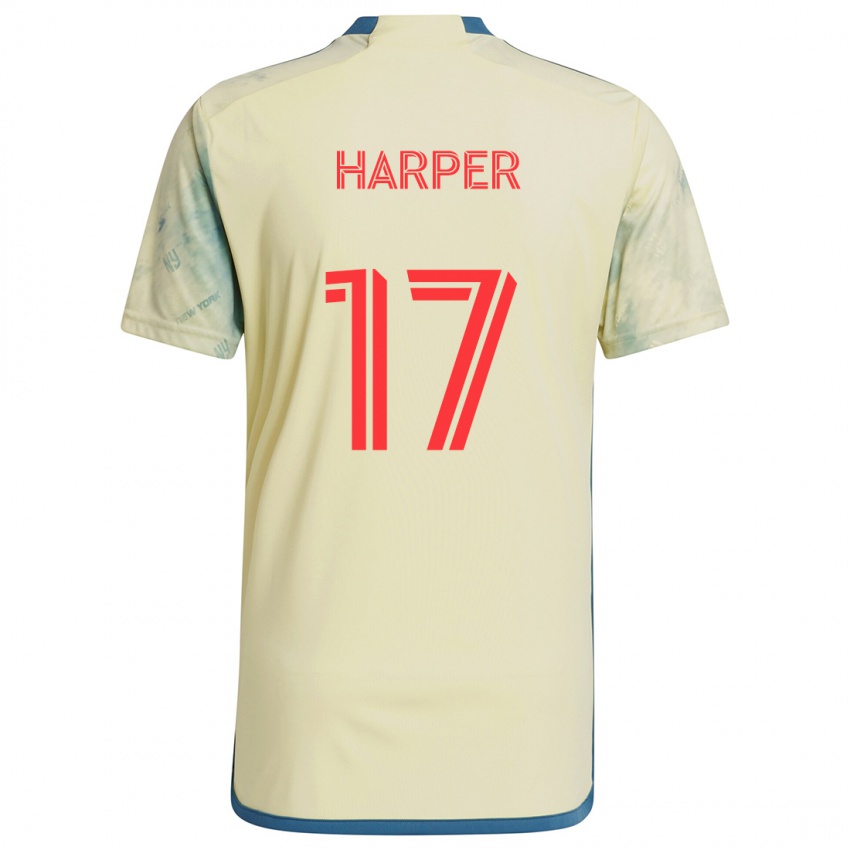 Criança Camisola Cameron Harper #17 Amarelo Vermelho Azul Principal 2024/25 Camisa