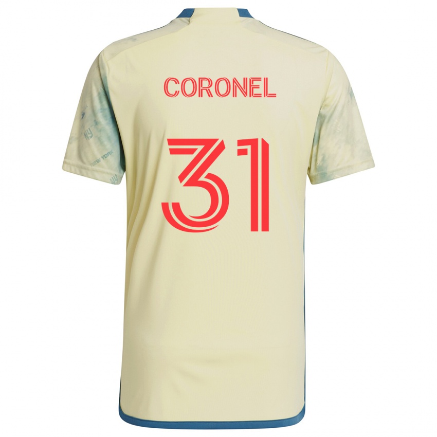 Criança Camisola Carlos Coronel #31 Amarelo Vermelho Azul Principal 2024/25 Camisa