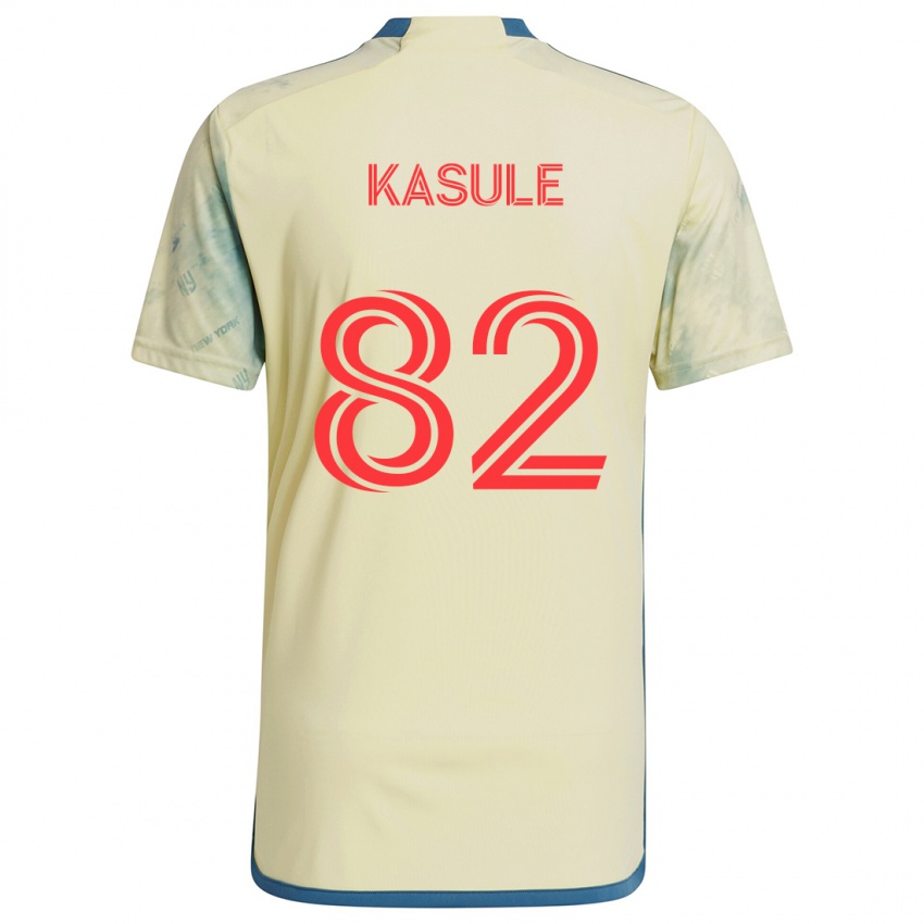 Criança Camisola Ibrahim Kasule #82 Amarelo Vermelho Azul Principal 2024/25 Camisa