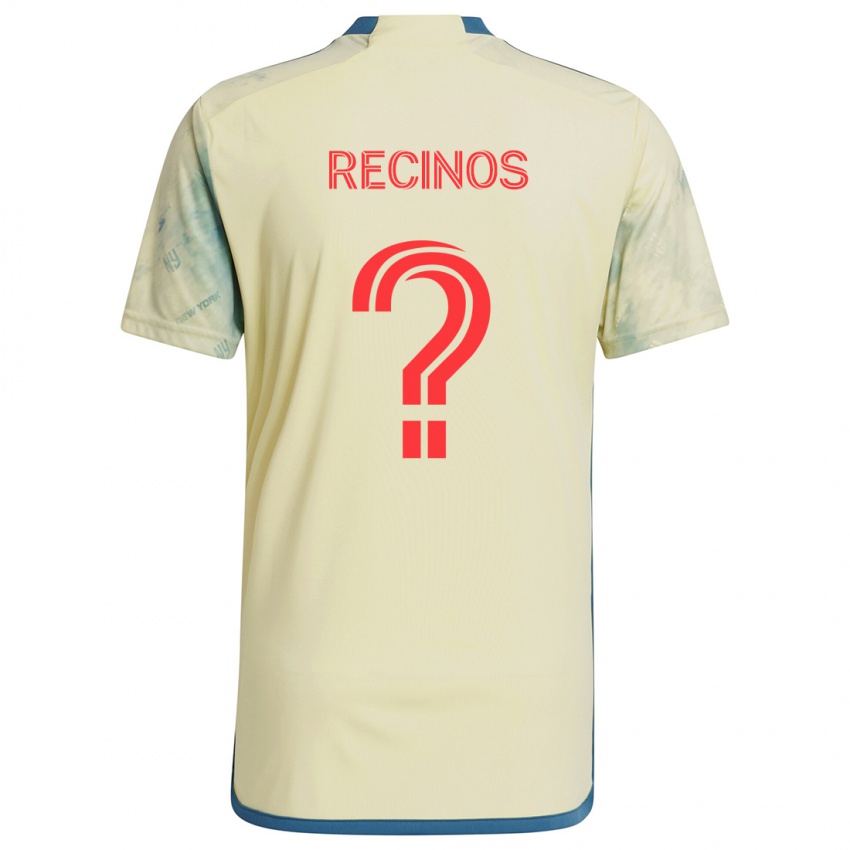 Criança Camisola Arian Recinos #0 Amarelo Vermelho Azul Principal 2024/25 Camisa