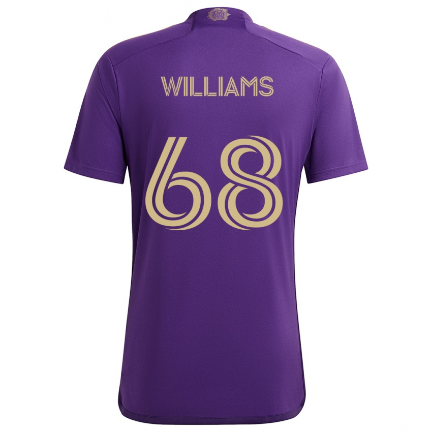 Criança Camisola Thomas Williams #68 Roxo Amarelo Principal 2024/25 Camisa