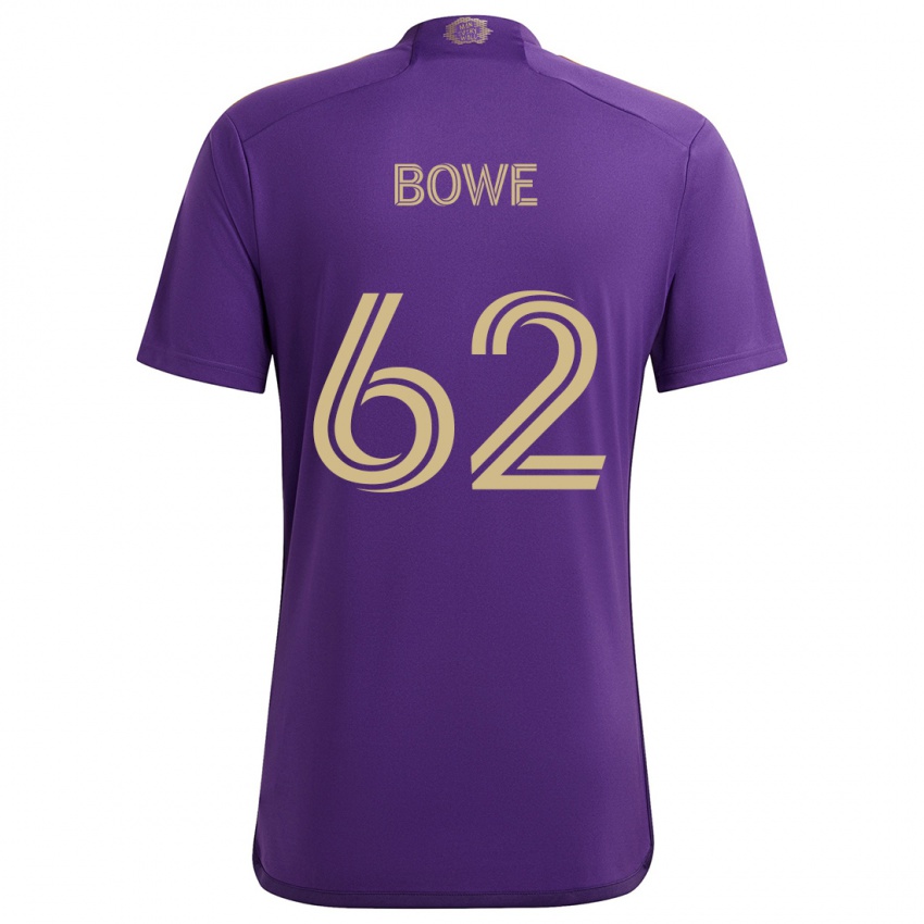 Criança Camisola Thomas Bowe #62 Roxo Amarelo Principal 2024/25 Camisa