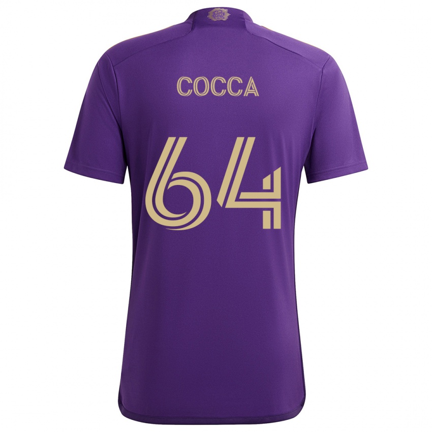 Criança Camisola Manuel Cocca #64 Roxo Amarelo Principal 2024/25 Camisa