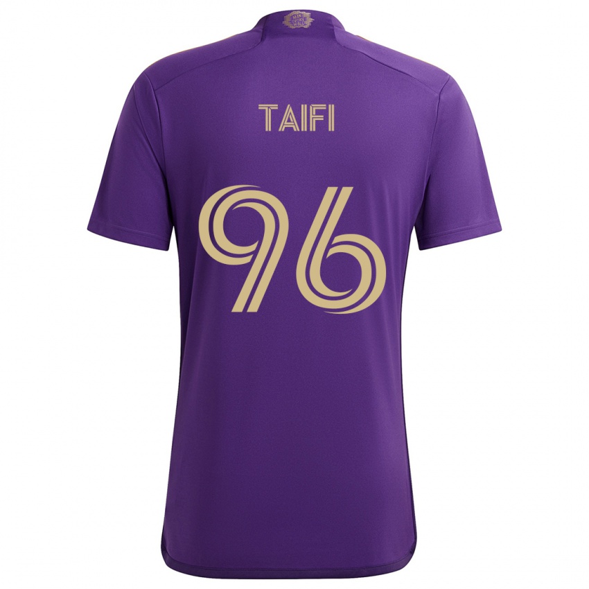 Criança Camisola Zakaria Taifi #96 Roxo Amarelo Principal 2024/25 Camisa