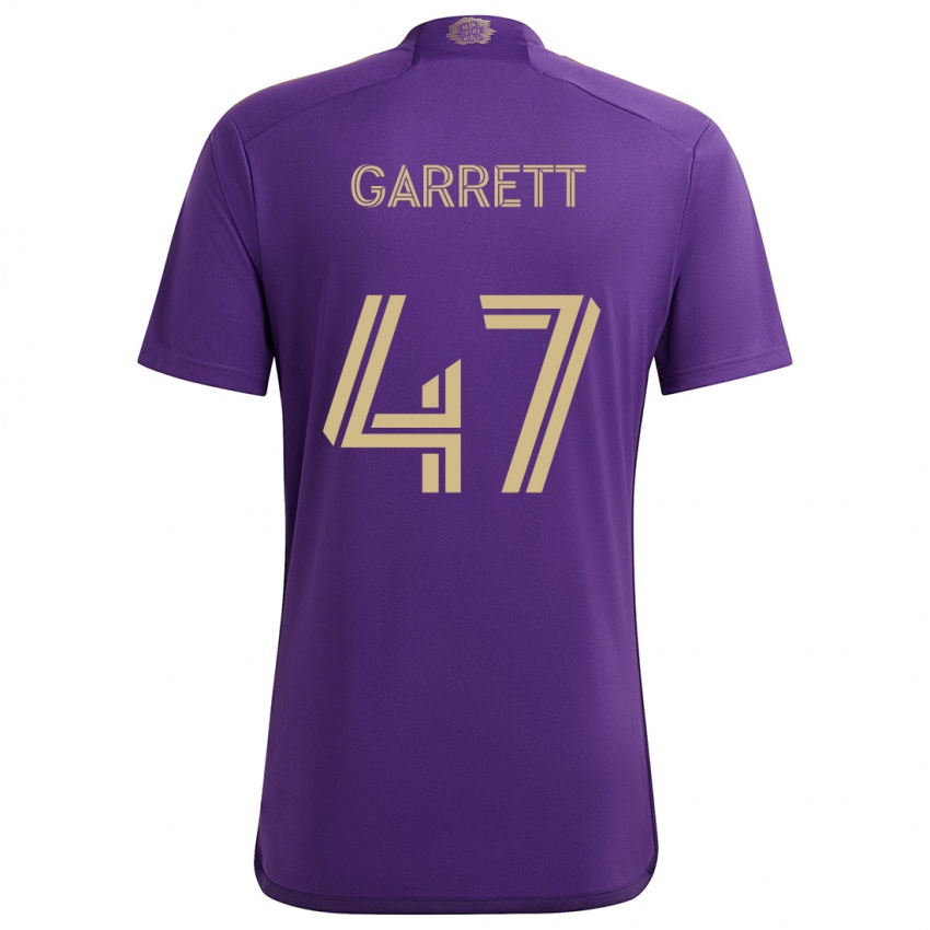 Criança Camisola Ian Garrett #47 Roxo Amarelo Principal 2024/25 Camisa