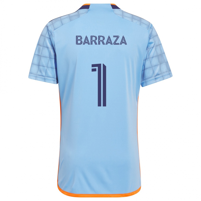 Criança Camisola Luis Barraza #1 Azul Laranja Principal 2024/25 Camisa