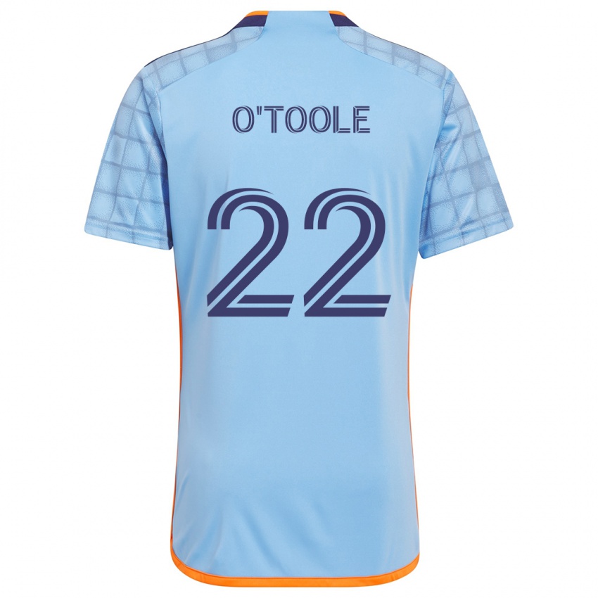 Criança Camisola Kevin O'toole #22 Azul Laranja Principal 2024/25 Camisa