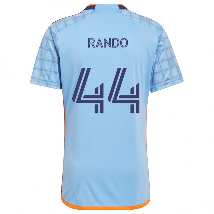 Criança Camisola Alex Rando #44 Azul Laranja Principal 2024/25 Camisa