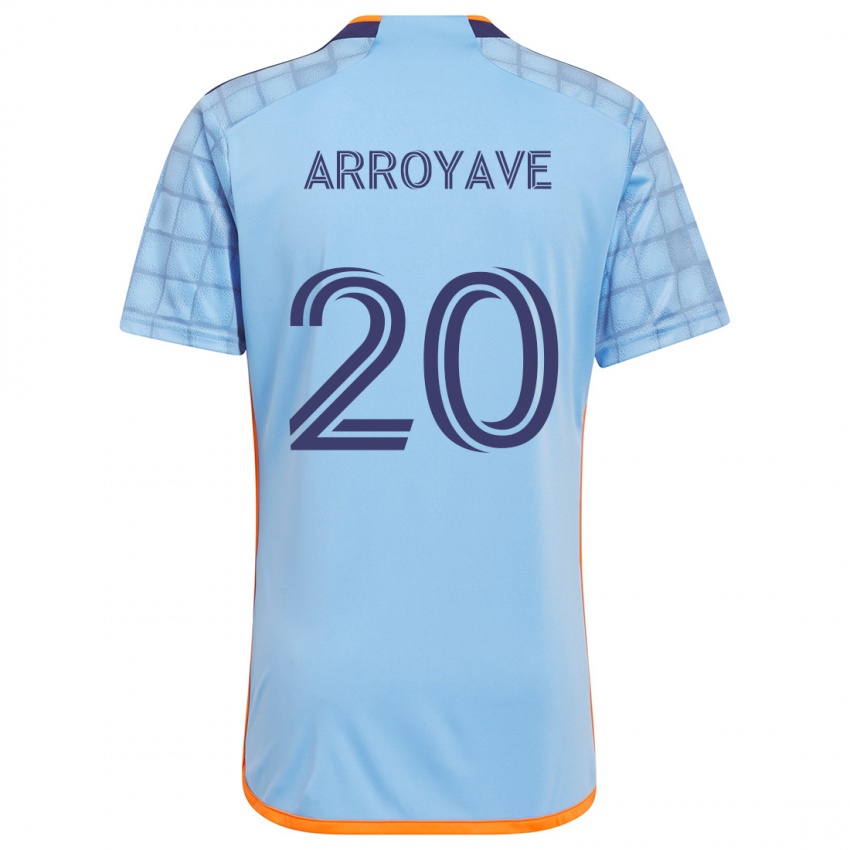 Criança Camisola Jacob Arroyave #20 Azul Laranja Principal 2024/25 Camisa