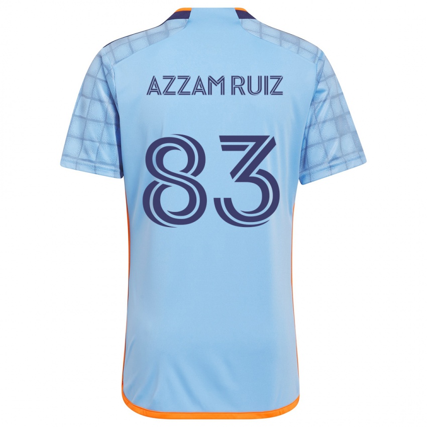 Criança Camisola Camil Azzam Ruiz #83 Azul Laranja Principal 2024/25 Camisa