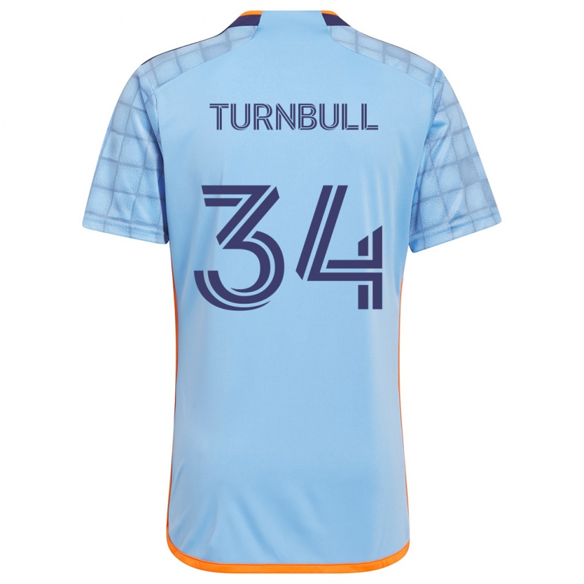 Criança Camisola Stephen Turnbull #34 Azul Laranja Principal 2024/25 Camisa