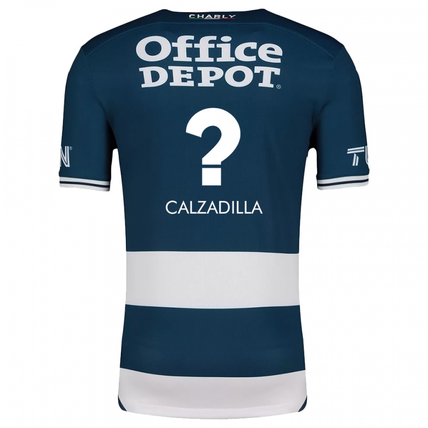 Criança Camisola Luis Calzadilla #0 Branco Azulado Principal 2024/25 Camisa