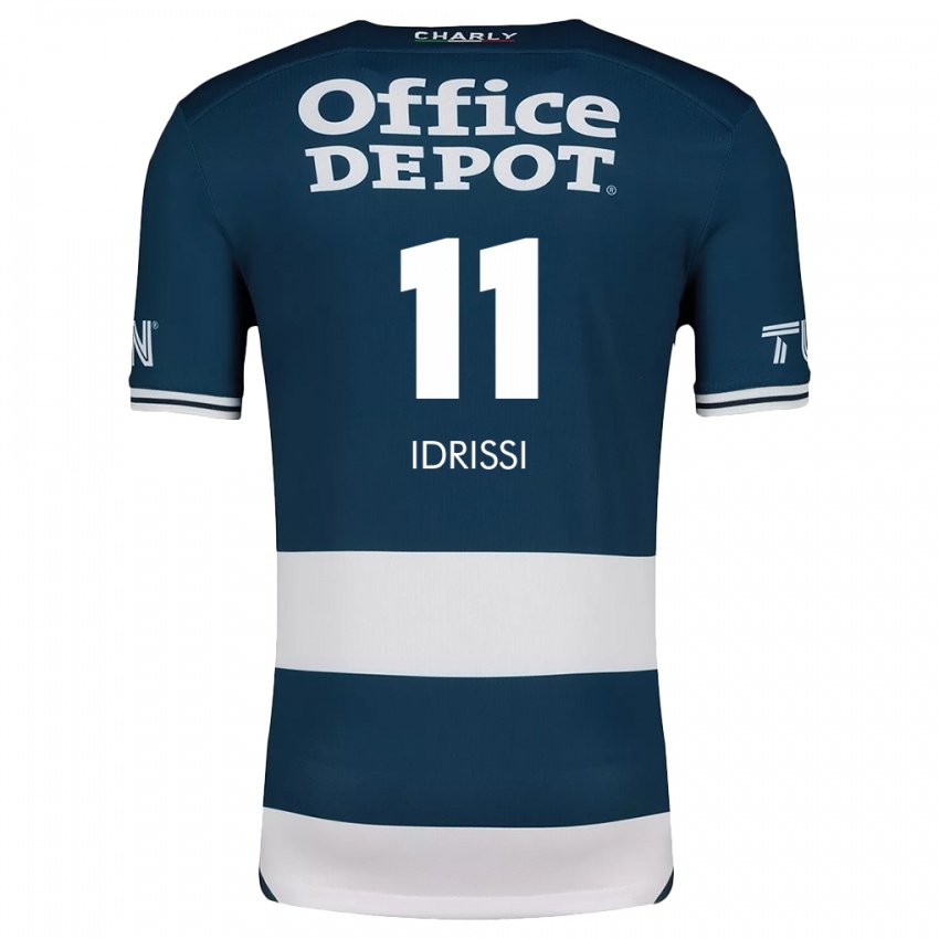 Criança Camisola Oussama Idrissi #11 Branco Azulado Principal 2024/25 Camisa