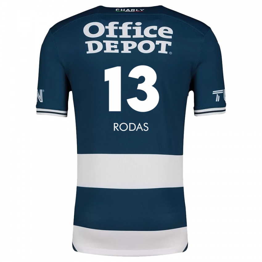 Criança Camisola Carlos Rodas #13 Branco Azulado Principal 2024/25 Camisa