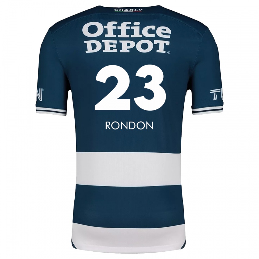 Criança Camisola Salomon Rondon #23 Branco Azulado Principal 2024/25 Camisa