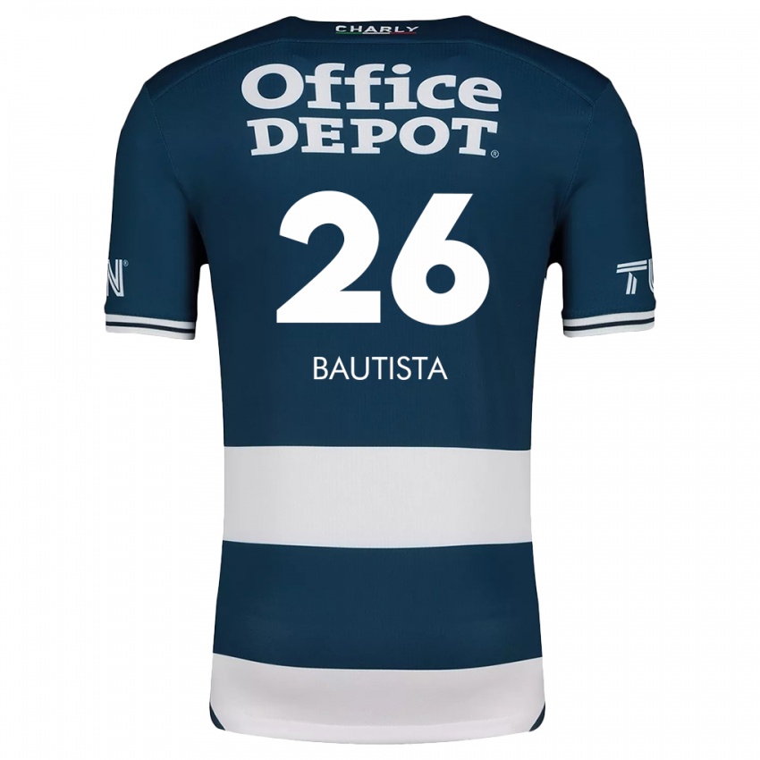 Criança Camisola Alán Bautista #26 Branco Azulado Principal 2024/25 Camisa