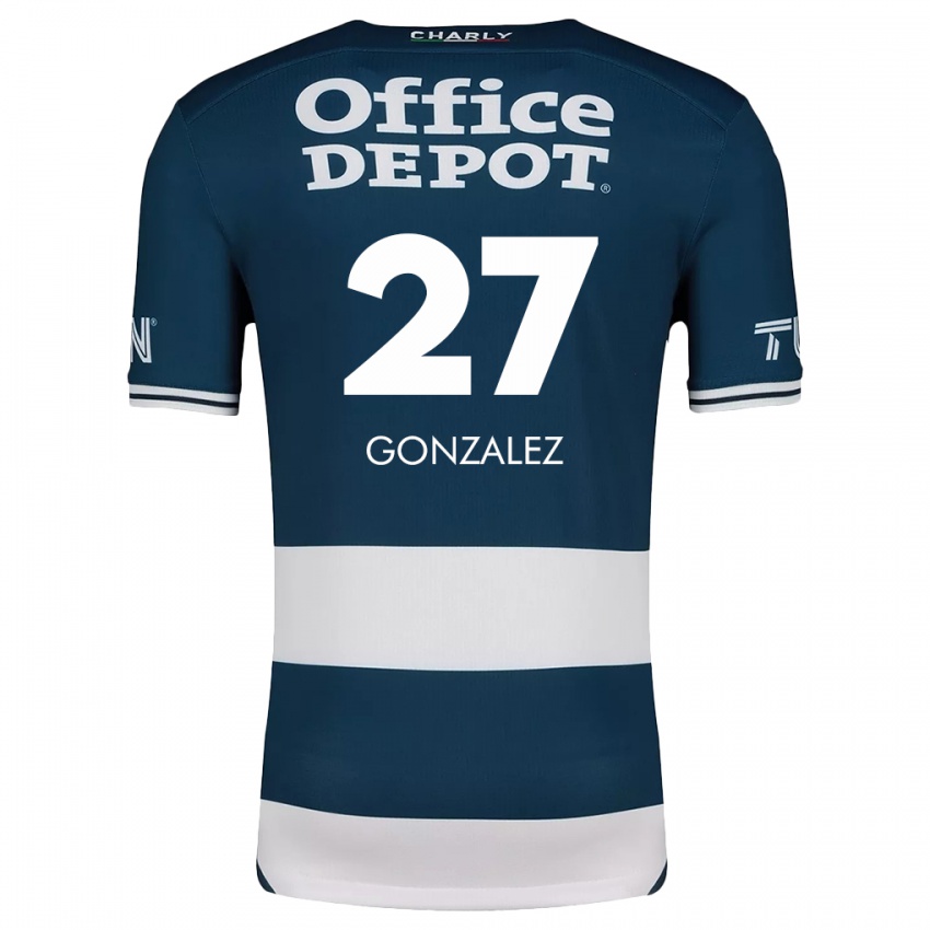 Criança Camisola Owen González #27 Branco Azulado Principal 2024/25 Camisa