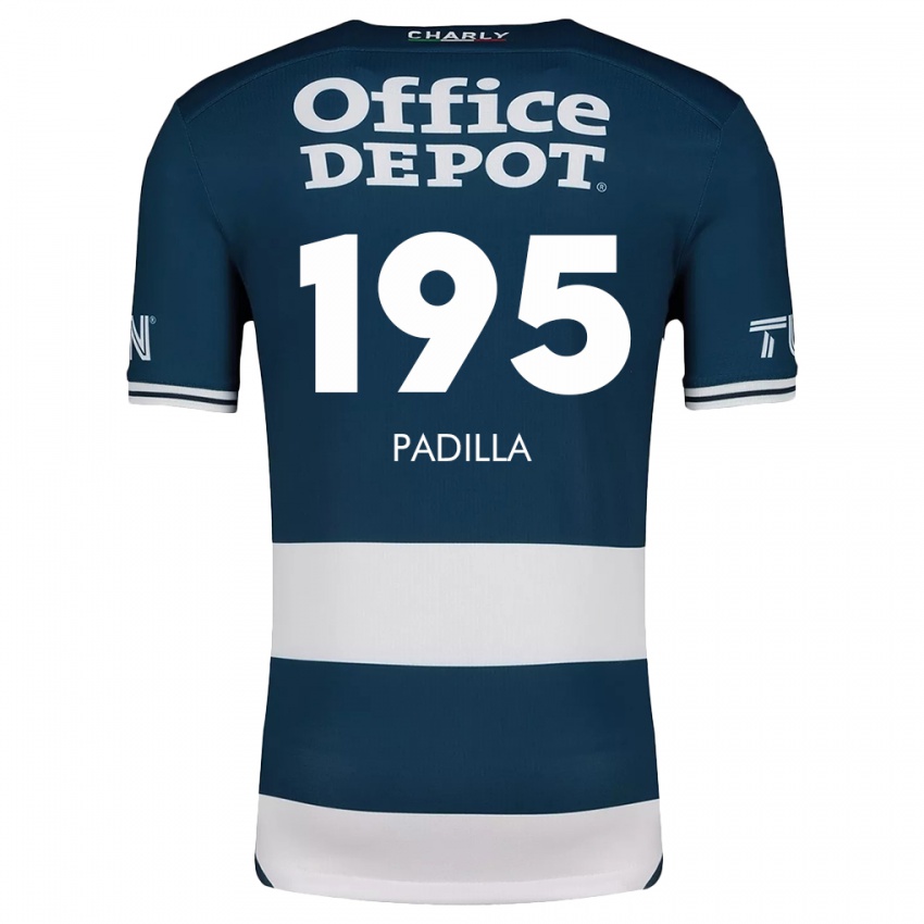 Criança Camisola Ángel Padilla #195 Branco Azulado Principal 2024/25 Camisa