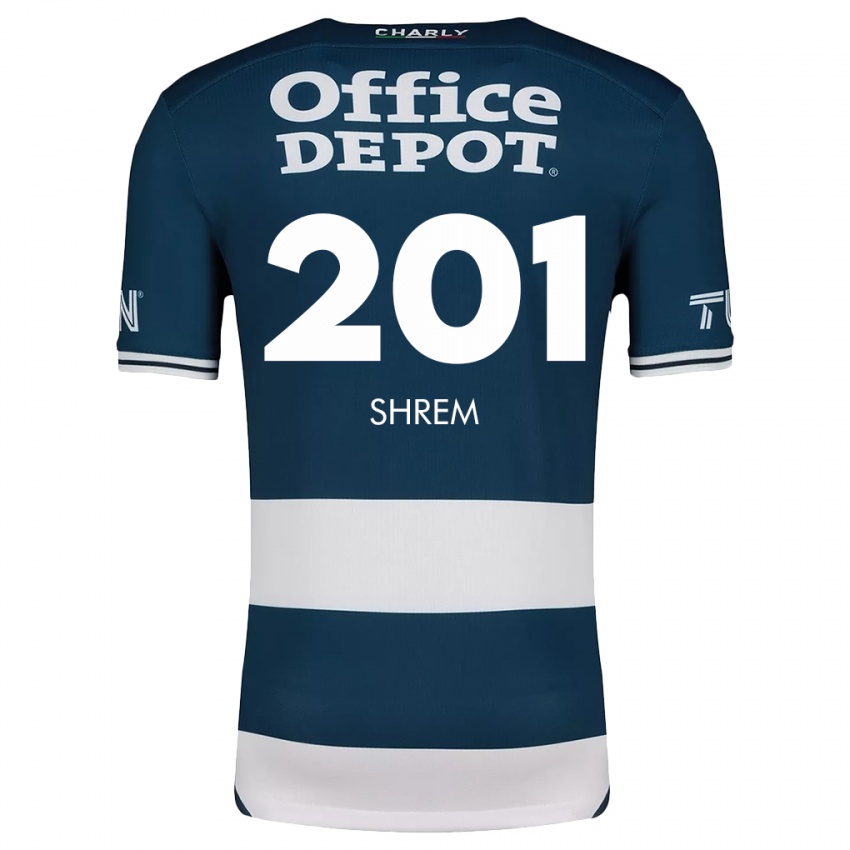 Criança Camisola David Shrem #201 Branco Azulado Principal 2024/25 Camisa